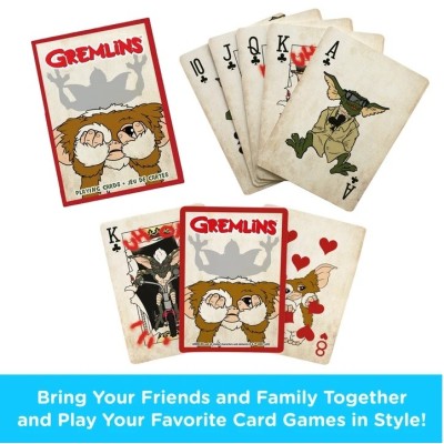 GREMLINS POKER PLAYING CARDS MAZZO CARTE DA GIOCO AQUARIUS ENT