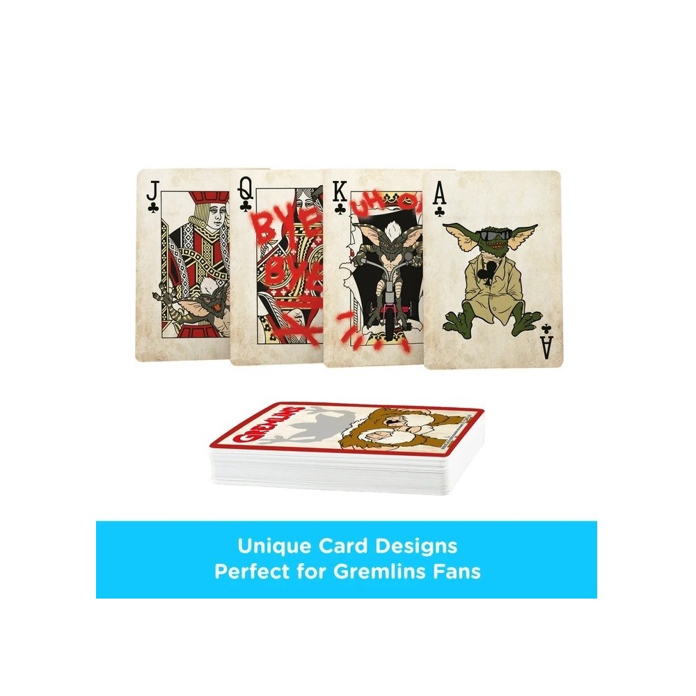 GREMLINS POKER PLAYING CARDS MAZZO CARTE DA GIOCO AQUARIUS ENT