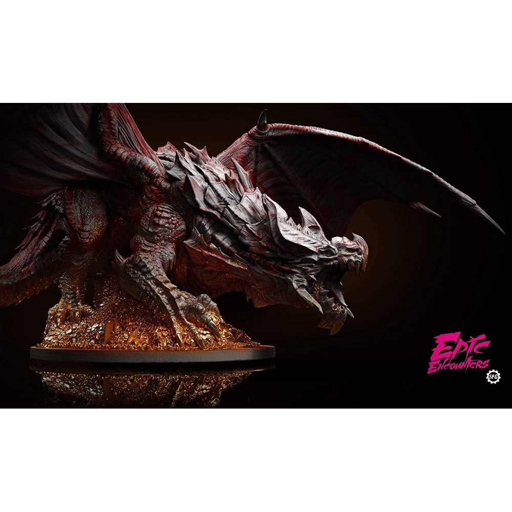 STEAMFORGED GAMES EPIC ENCOUNTERS LAIR OF THE RED DRAGON SET MINIATURE