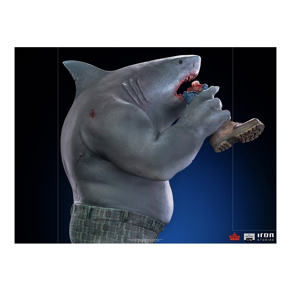 THE SUICIDE SQUAD KING SHARK BDS ART SCALE 1/10 STATUA FIGURE IRON STUDIOS