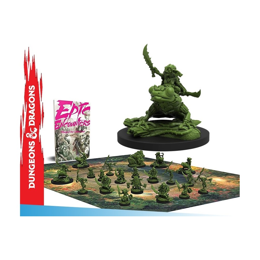 EPIC ENCOUNTERS VILLAGE OF THE GOBLIN CHIEF SET MINIATURES STEAMFORGED GAMES