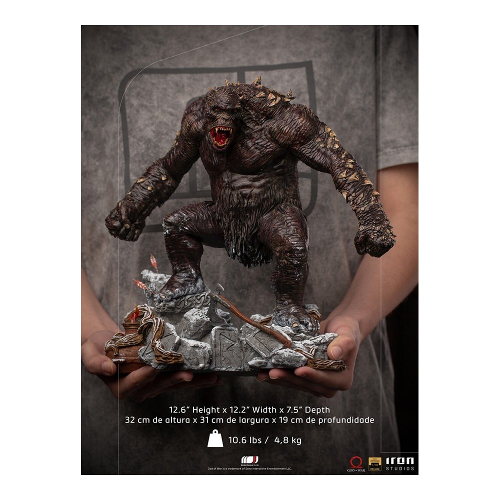 IRON STUDIOS GOD OF WAR OGRE BDS ART SCALE DELUXE 1/10 STATUE FIGURE