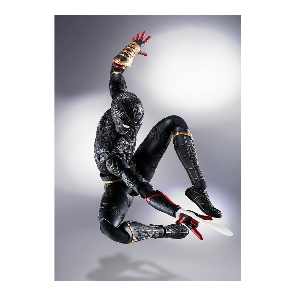 BANDAI SPIDER-MAN NO WAY HOME BLACK/GOLD S.H. FIGUARTS ACTION FIGURE