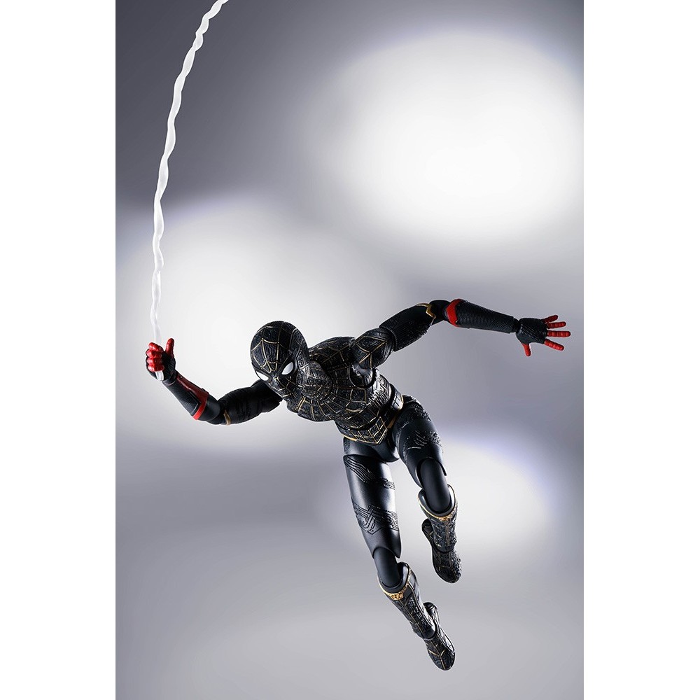 BANDAI SPIDER-MAN NO WAY HOME BLACK/GOLD S.H. FIGUARTS ACTION FIGURE
