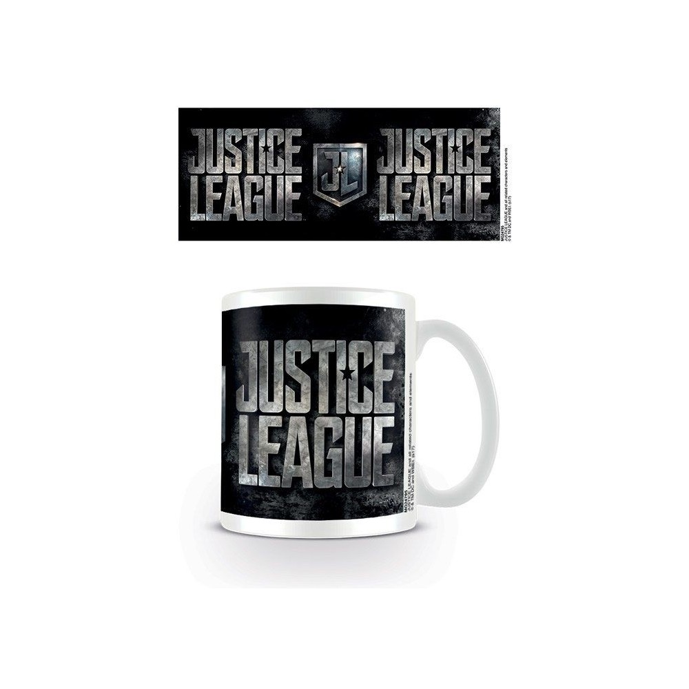 DC MOVIE JUSTICE LEAGUE LOGO CERAMIC MUG TAZZA IN CERAMICA PYRAMID INTERNATIONAL