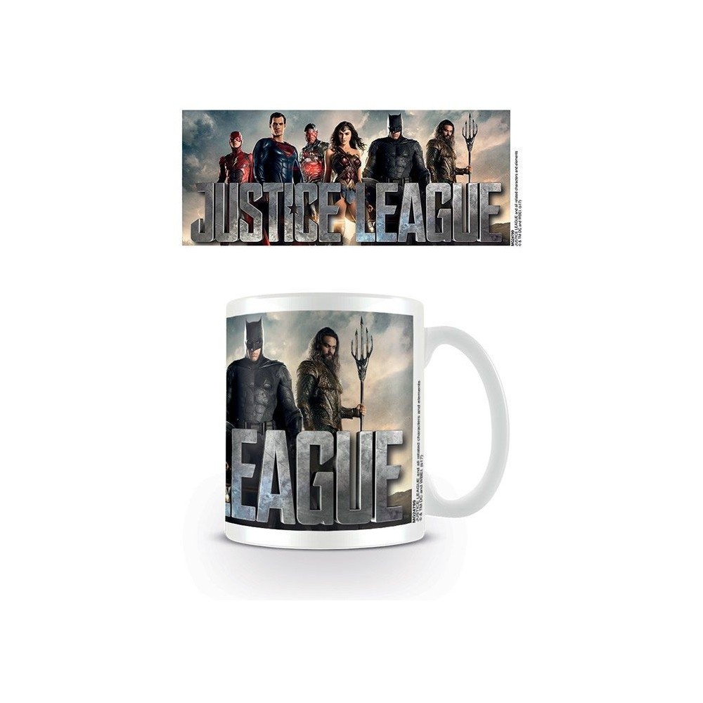 DC MOVIE JUSTICE LEAGUE GROUP CERAMIC MUG TAZZA IN CERAMICA PYRAMID INTERNATIONAL