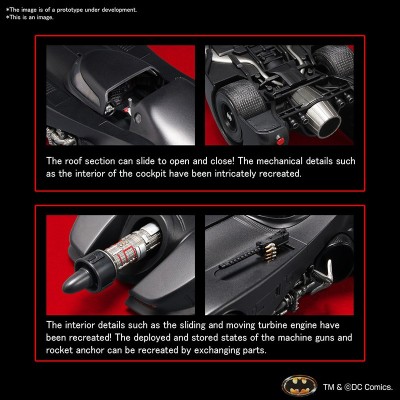 BATMAN 1989 BATMOBILE 1/35 MODEL KIT FIGURE BANDAI