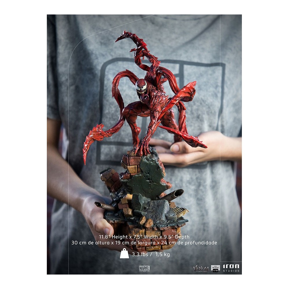 IRON STUDIOS VENOM: LET THERE BE CARNAGE - CARNAGE ART SCALE 1/10 STATUE FIGURE