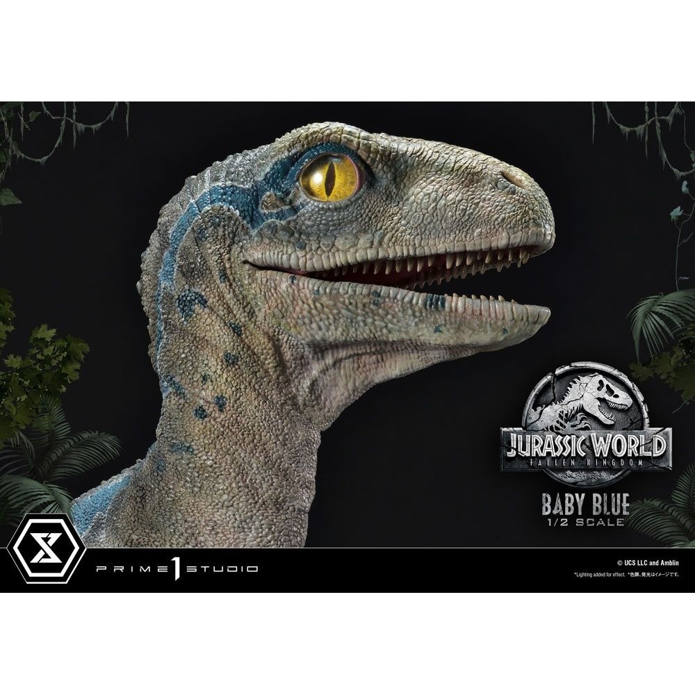 JURASSIC WORLD FALLEN KINGDOM BABY BLUE 1/2 STATUA FIGURE PRIME 1 STUDIO