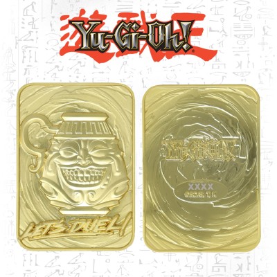 YU-GI-OH! LIMITED EDITION POT OF GREED GOLD CARTA IN METALLO FANATTIK