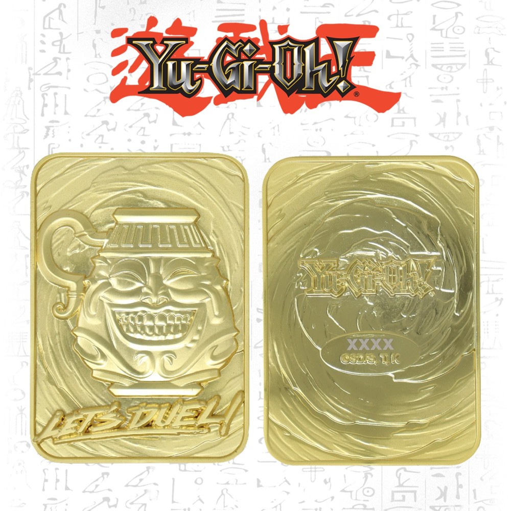 FANATTIK YU-GI-OH! LIMITED EDITION POT OF GREED GOLD METAL CARD