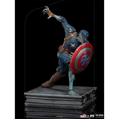 IRON STUDIOS WHAT IF...? ZOMBIE CAPTAIN AMERICA ART SCALE 1/10 STATUE FIGURE