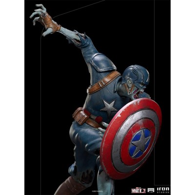 IRON STUDIOS WHAT IF...? ZOMBIE CAPTAIN AMERICA ART SCALE 1/10 STATUE FIGURE