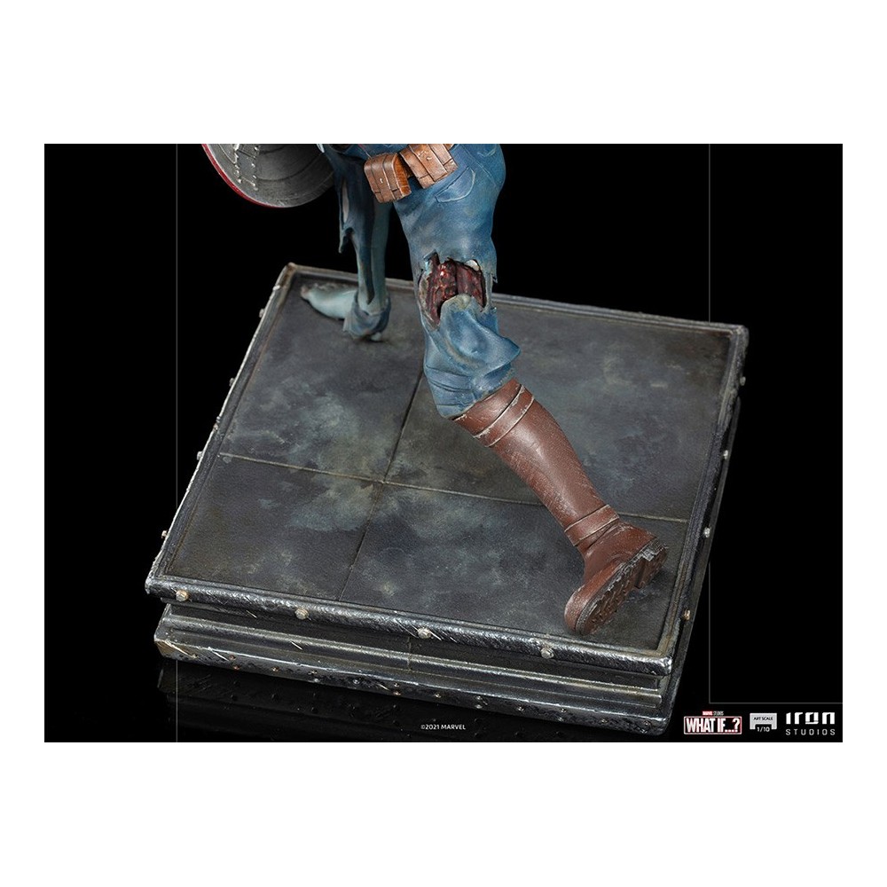 IRON STUDIOS WHAT IF...? ZOMBIE CAPTAIN AMERICA ART SCALE 1/10 STATUE FIGURE