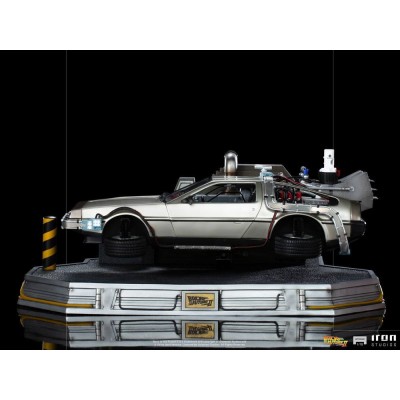 IRON STUDIOS BACK TO THE FUTURE II DELOREAN REGULAR ART SCALE 1/10 STATUE FIGURE