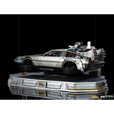 IRON STUDIOS BACK TO THE FUTURE II DELOREAN REGULAR ART SCALE 1/10 STATUE FIGURE
