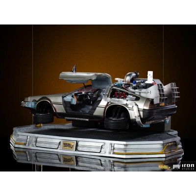 IRON STUDIOS BACK TO THE FUTURE II DELOREAN REGULAR ART SCALE 1/10 STATUE FIGURE