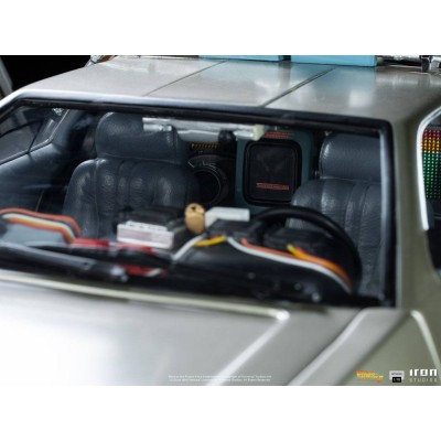 IRON STUDIOS BACK TO THE FUTURE II DELOREAN REGULAR ART SCALE 1/10 STATUE FIGURE