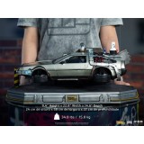 IRON STUDIOS BACK TO THE FUTURE II DELOREAN REGULAR ART SCALE 1/10 STATUE FIGURE