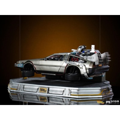 IRON STUDIOS BACK TO THE FUTURE II DELOREAN REGULAR ART SCALE 1/10 STATUE FIGURE