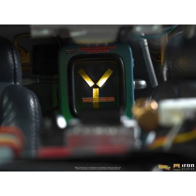 IRON STUDIOS BACK TO THE FUTURE II DELOREAN DELUXE FULL SET ART SCALE 1/10 STATUE FIGURE