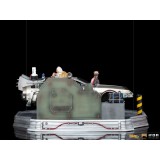 IRON STUDIOS BACK TO THE FUTURE II DELOREAN DELUXE FULL SET ART SCALE 1/10 STATUE FIGURE