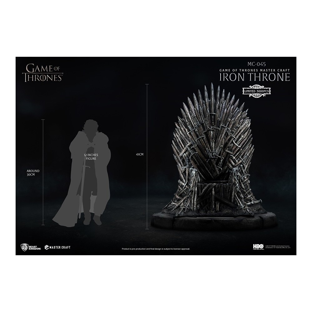 GAME OF THRONES - IRON THRONE MASTER CRAFT 1/6 STATUA BEAST KINGDOM