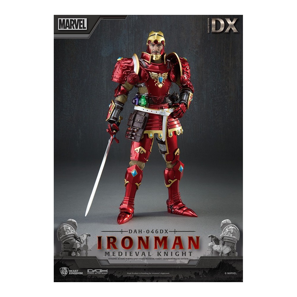 IRON MAN MEDIEVAL KNIGHT DELUXE DAH-046DX ACTION FIGURE BEAST KINGDOM