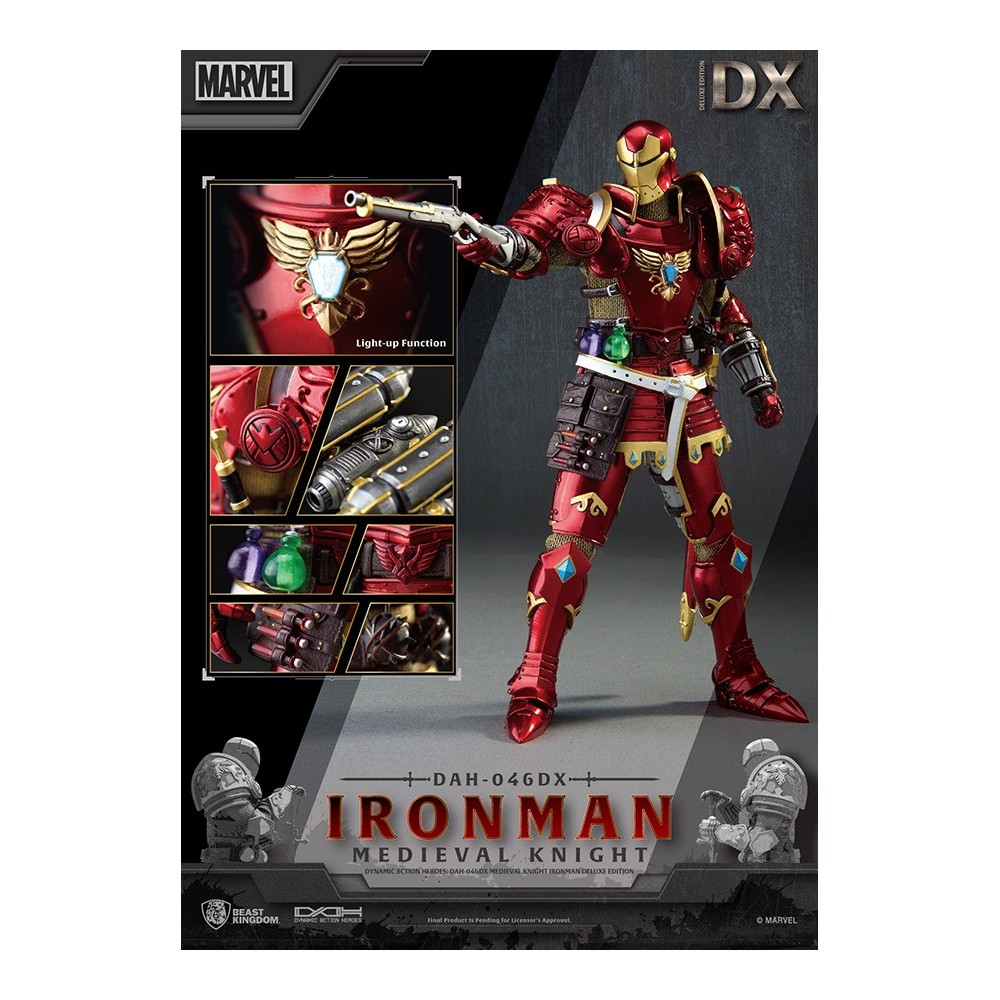 IRON MAN MEDIEVAL KNIGHT DELUXE DAH-046DX ACTION FIGURE BEAST KINGDOM