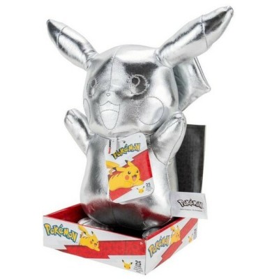 BOTI POKEMON PIKACHU SILVER VERSION 30CM PUPAZZO PELUCHE PLUSH FIGURE