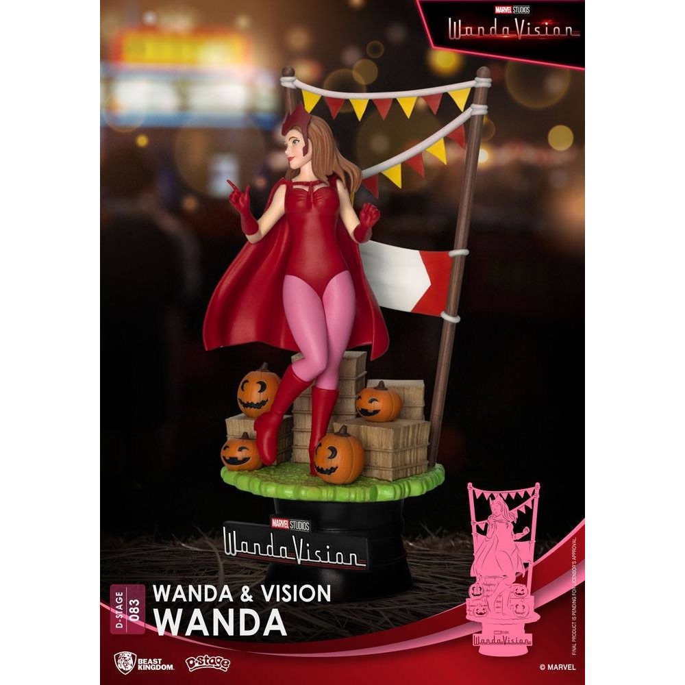 D-STAGE WANDAVISION WANDA SCARLET WITCH STATUA FIGURE DIORAMA BEAST KINGDOM