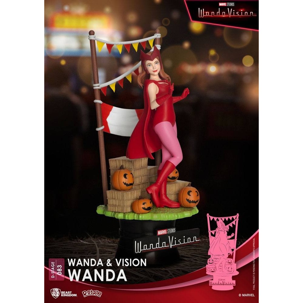 BEAST KINGDOM D-STAGE WANDAVISION WANDA SCARLET WITCH STATUE FIGURE DIORAMA