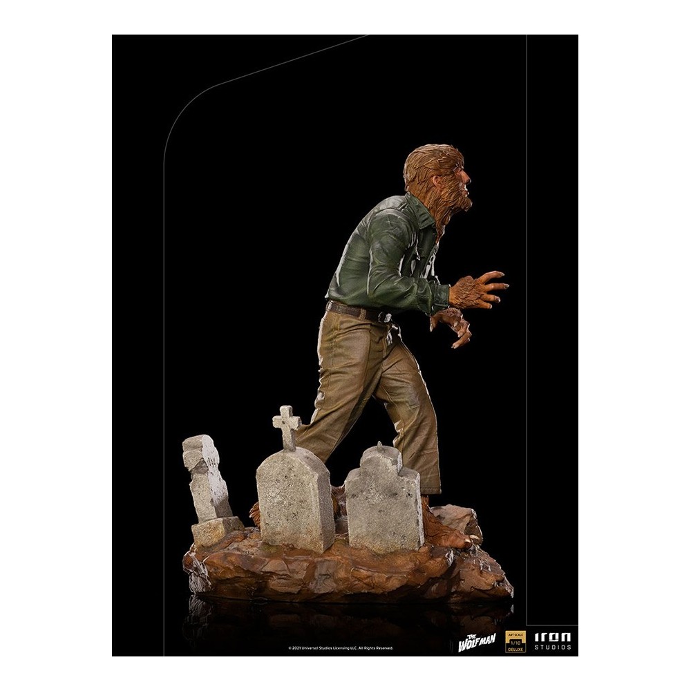 IRON STUDIOS UNIVERSAL MONSTERS THE WOLF MAN ART SCALE DELUXE 1/10 STATUE FIGURE