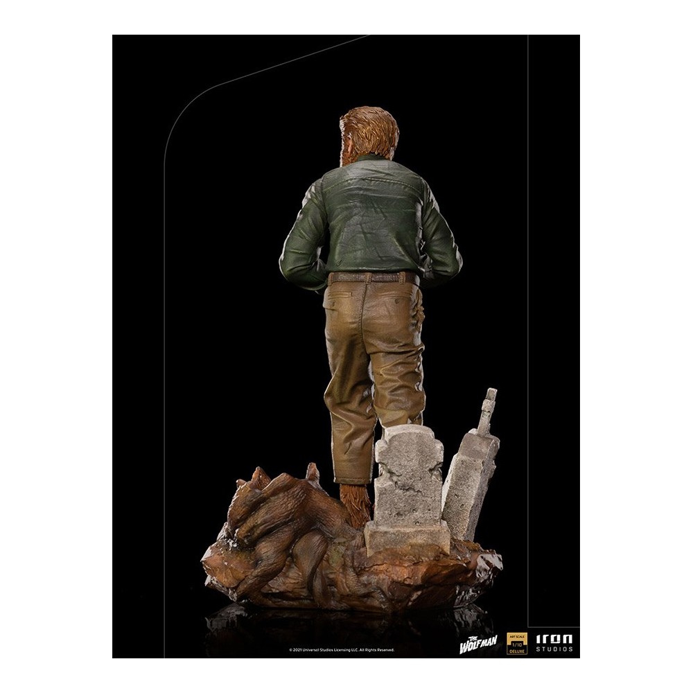 IRON STUDIOS UNIVERSAL MONSTERS THE WOLF MAN ART SCALE DELUXE 1/10 STATUE FIGURE