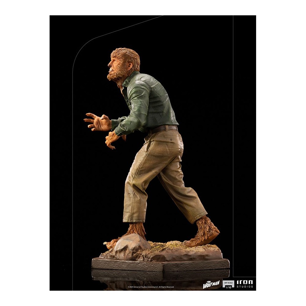 UNIVERSAL MONSTERS THE WOLF MAN ART SCALE 1/10 STATUA FIGURE IRON STUDIOS