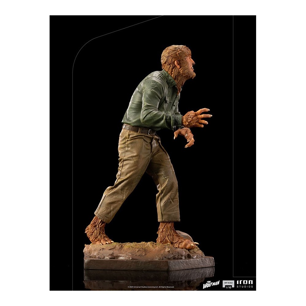 UNIVERSAL MONSTERS THE WOLF MAN ART SCALE 1/10 STATUA FIGURE IRON STUDIOS
