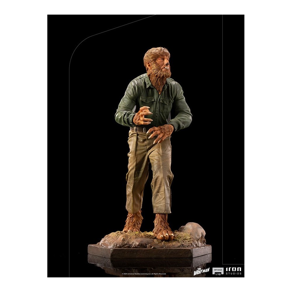 UNIVERSAL MONSTERS THE WOLF MAN ART SCALE 1/10 STATUA FIGURE IRON STUDIOS