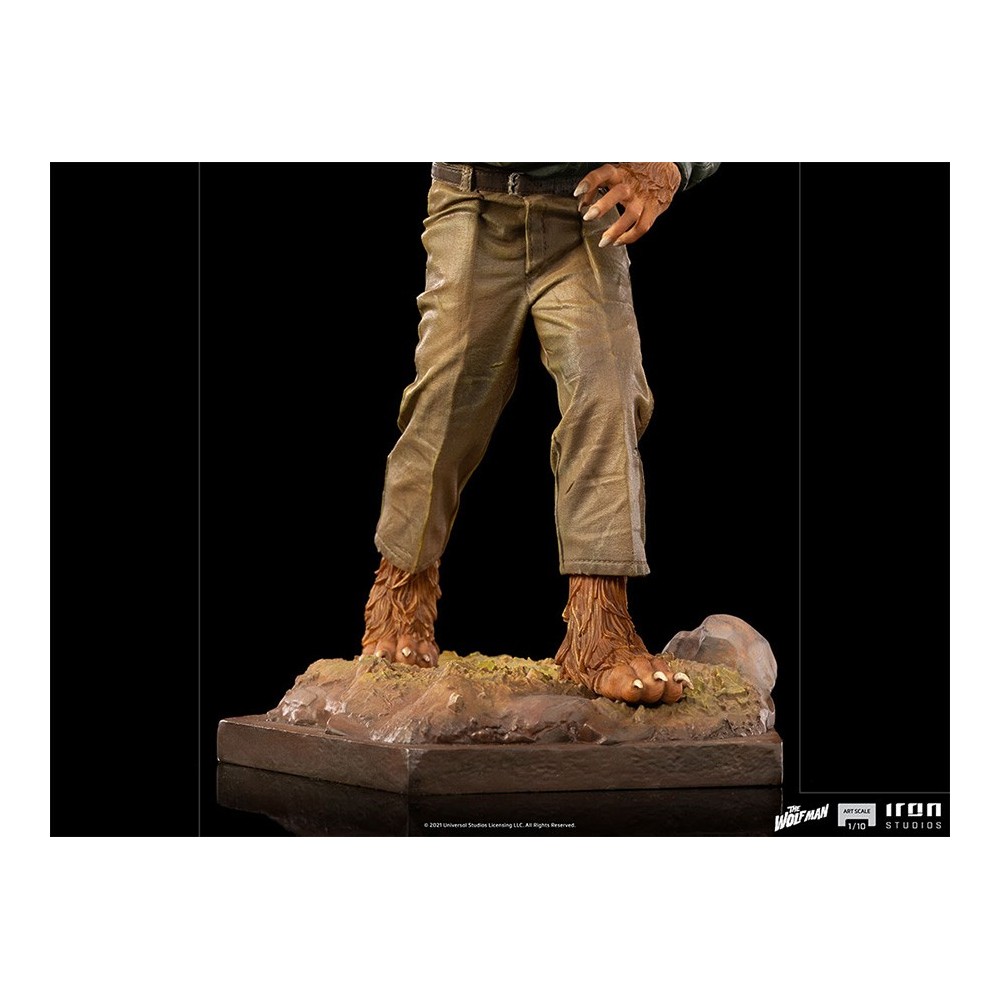 UNIVERSAL MONSTERS THE WOLF MAN ART SCALE 1/10 STATUA FIGURE IRON STUDIOS