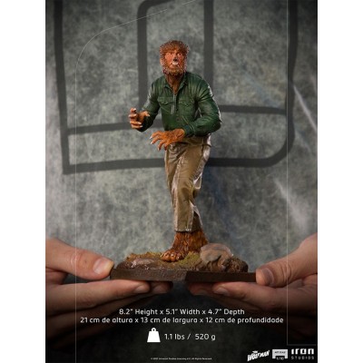 UNIVERSAL MONSTERS THE WOLF MAN ART SCALE 1/10 STATUA FIGURE IRON STUDIOS