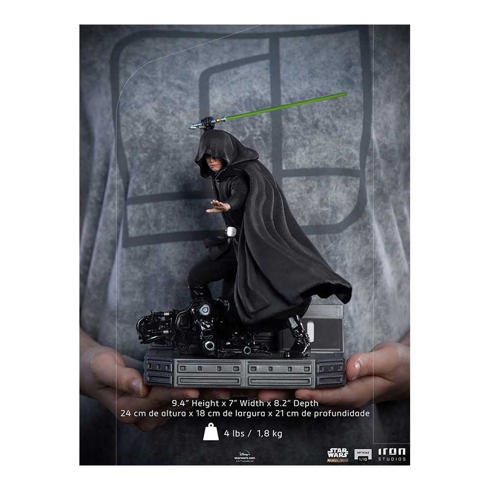 IRON STUDIOS THE MANDALORIAN LUKE SKYWALKER COMBAT VER ART SCALE 1/10 STATUE FIGURE