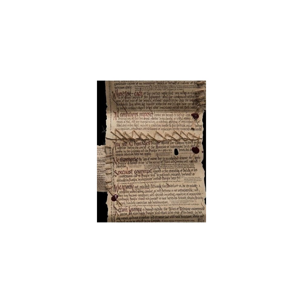 THE HOBBIT THE BURGLAR CONTRACT OF BILBO BAGGINS MINI REPLICA WETA