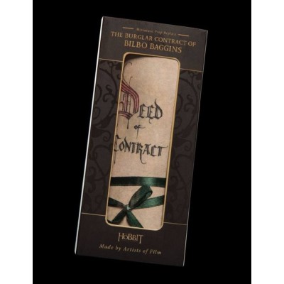 THE HOBBIT THE BURGLAR CONTRACT OF BILBO BAGGINS MINI REPLICA WETA