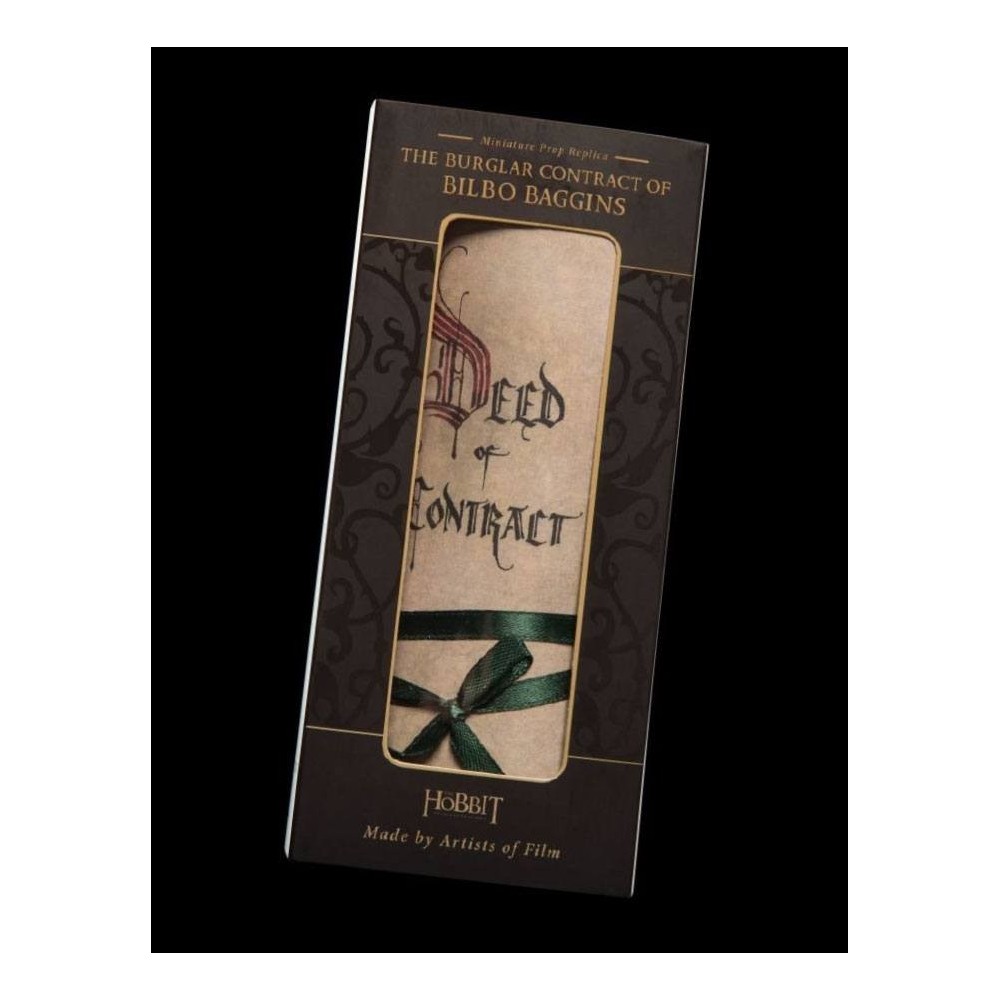 THE HOBBIT THE BURGLAR CONTRACT OF BILBO BAGGINS MINI REPLICA WETA