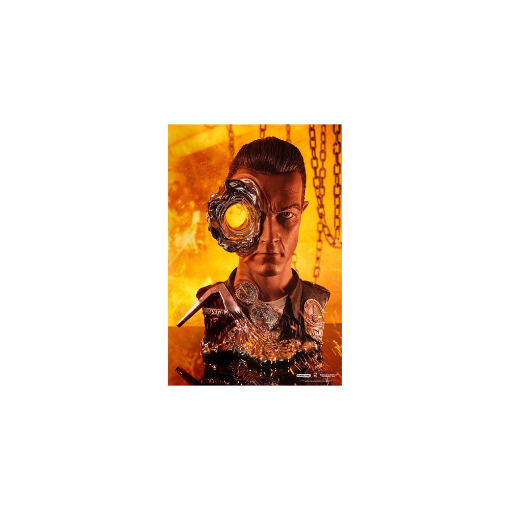 PURE ARTS TERMINATOR 2 T-1000 ART MASK BUST STATUE