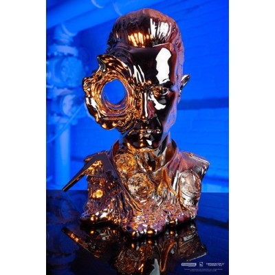 PURE ARTS TERMINATOR 2 T-1000 LIQUID METAL ART MASK BUST STATUE
