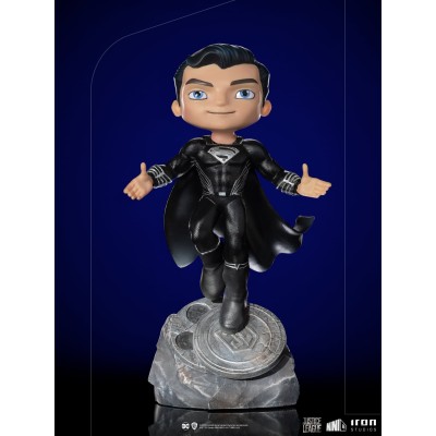 IRON STUDIOS JUSTICE LEAGUE SUPERMAN BLACK SUIT MINICO FIGURE STATUE