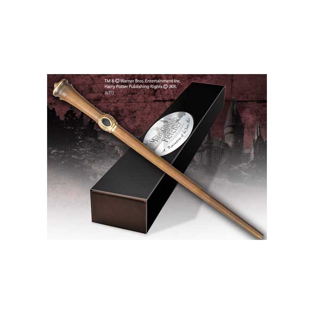 NOBLE COLLECTIONS HARRY POTTER WAND MUNDUNGUS FLETCHER REPLICA BACCHETTA