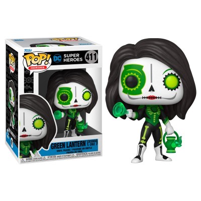 FUNKO FUNKO POP! GREEN LANTERN JESSICA CRUZ DIA DE LOS MUERTOS BOBBLE HEAD FIGURE