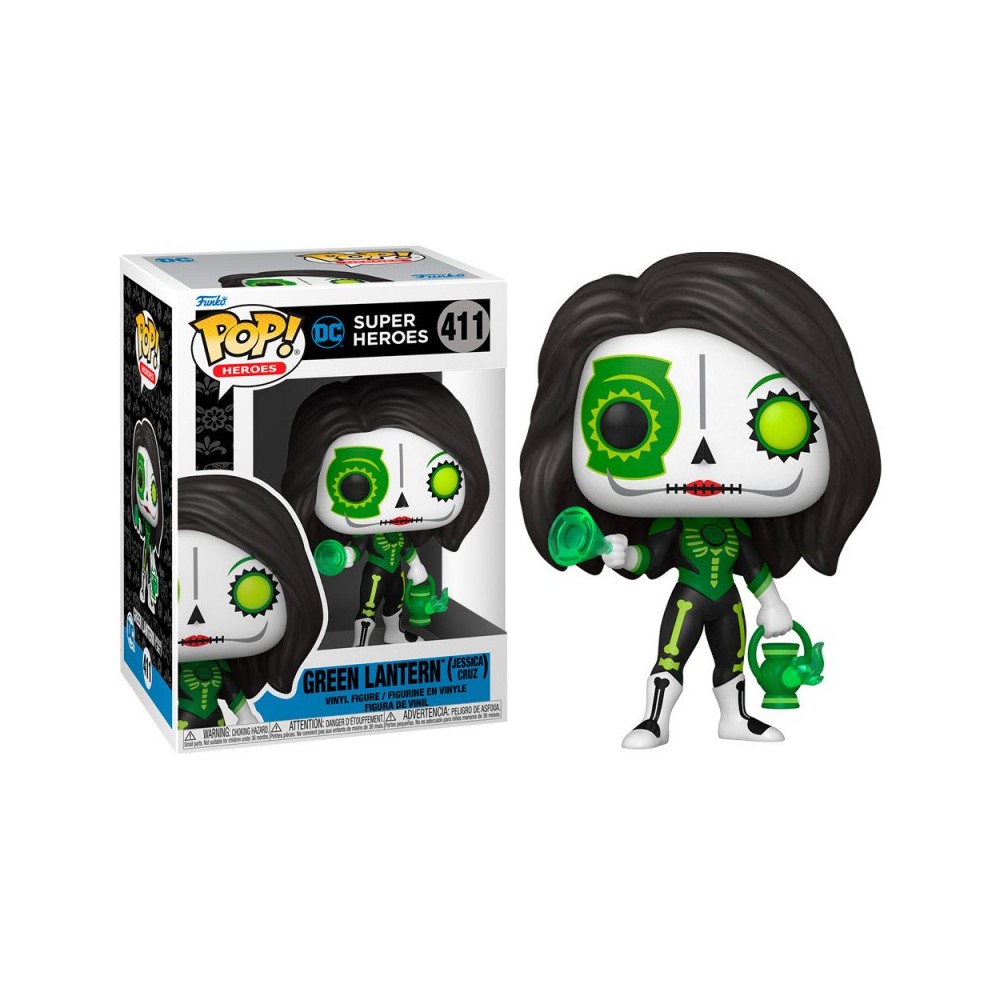 FUNKO FUNKO POP! GREEN LANTERN JESSICA CRUZ DIA DE LOS MUERTOS BOBBLE HEAD FIGURE