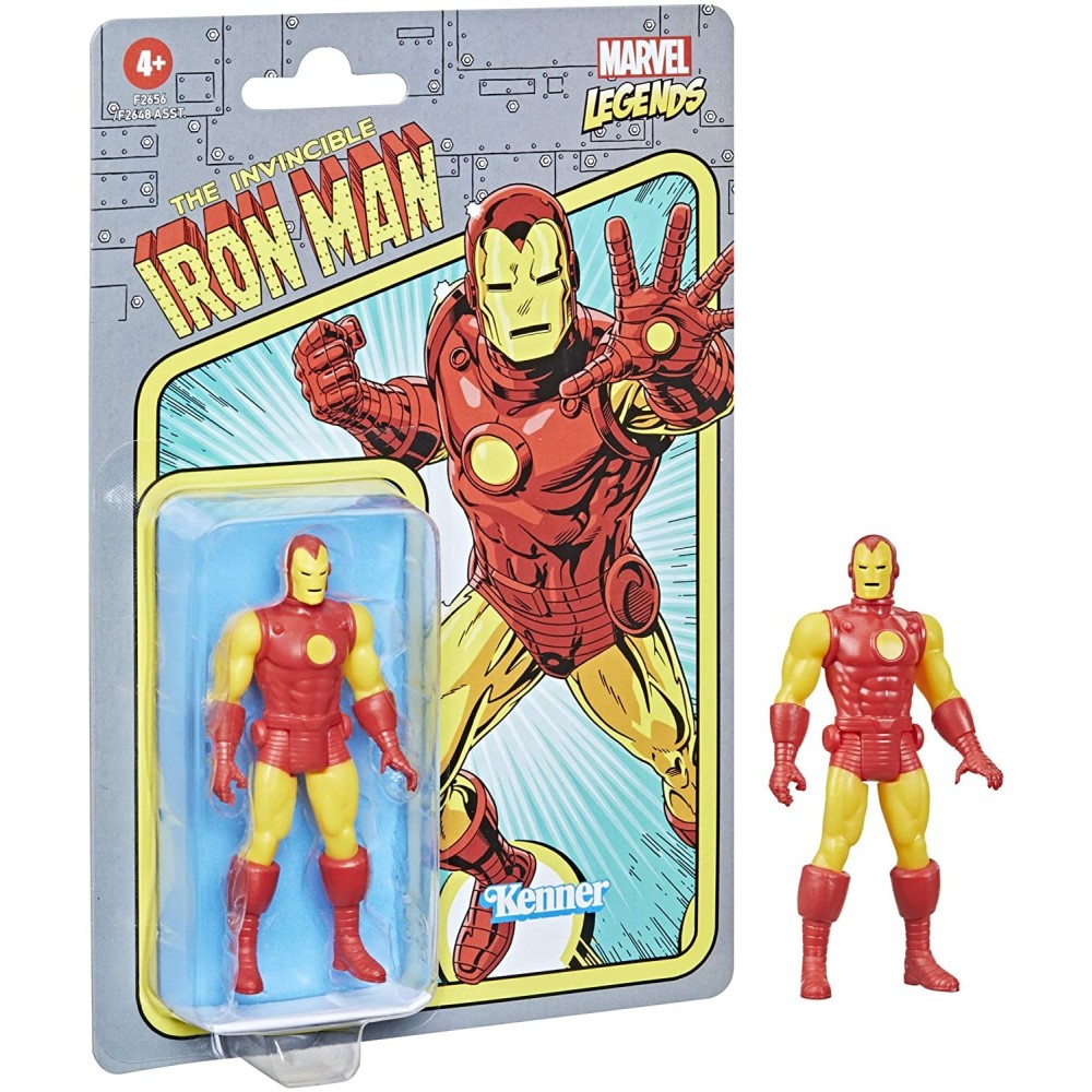 HASBRO MARVEL LEGENDS RETRO COLLECTION IRON MAN ACTION FIGURE